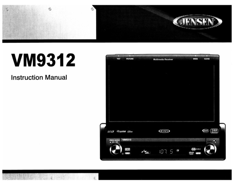 Jensen VM9312 - DVD Player With LCD Monitor User manual