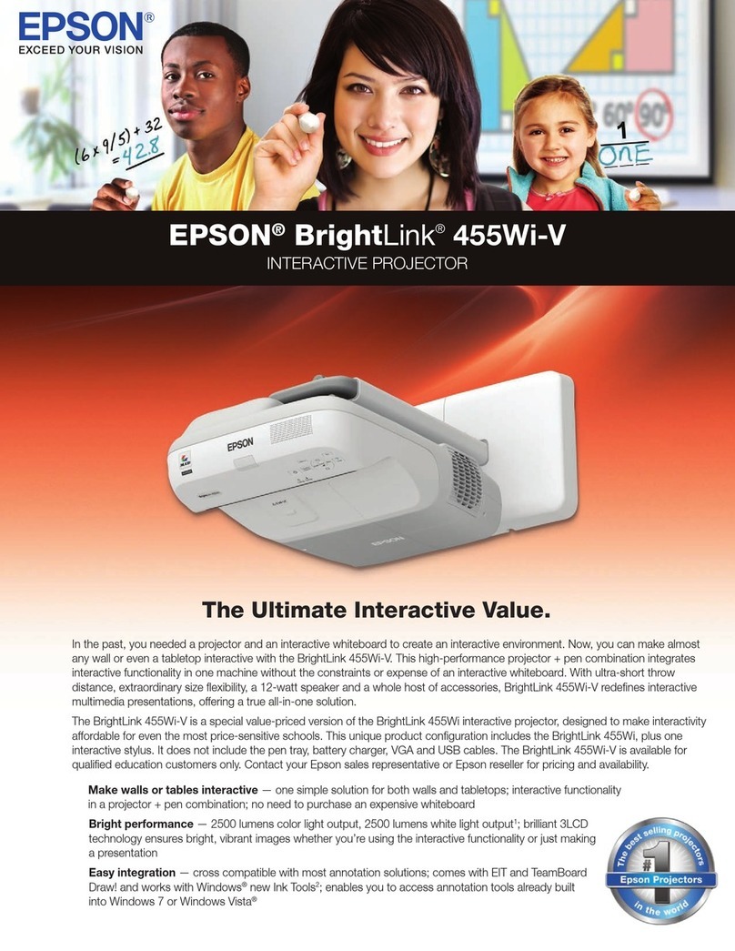 Epson BrightLink 455Wi-V User manual