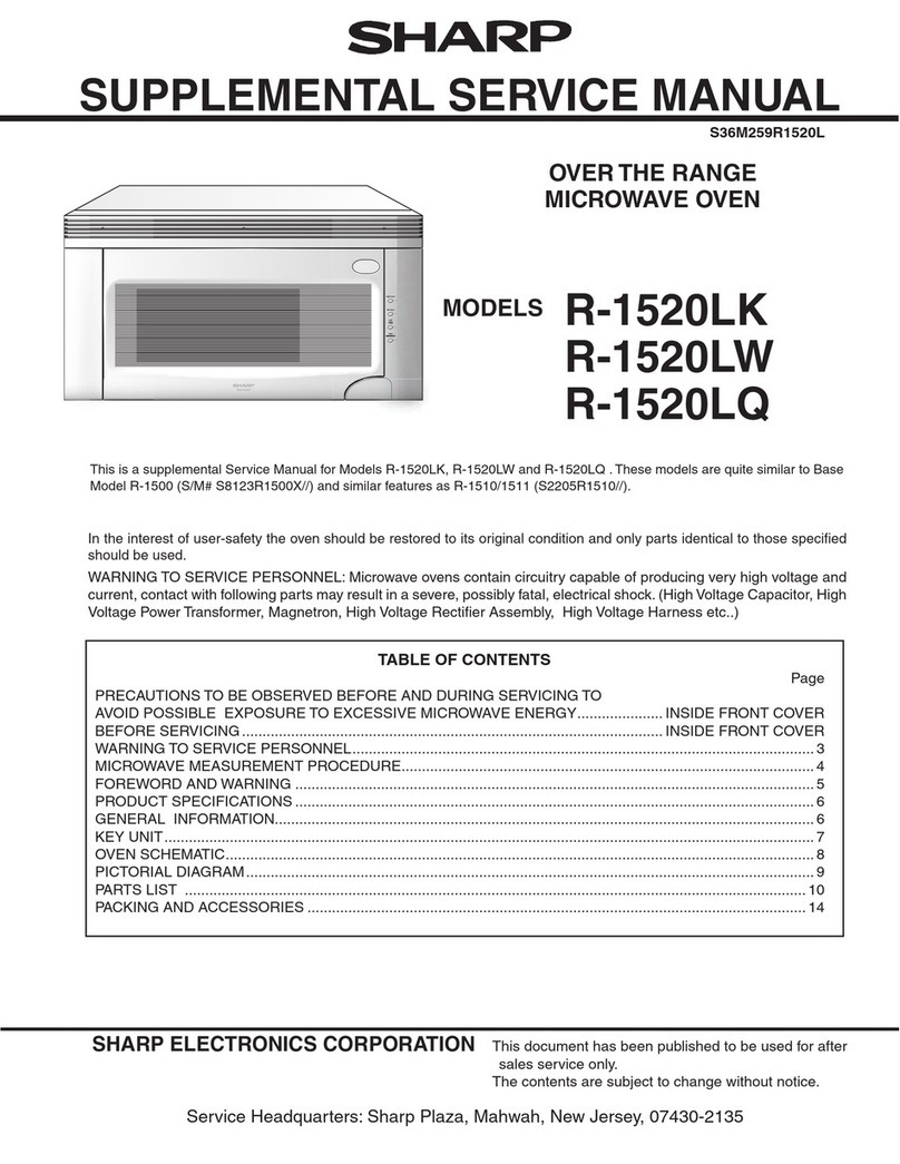 Sharp R-1520LK User manual
