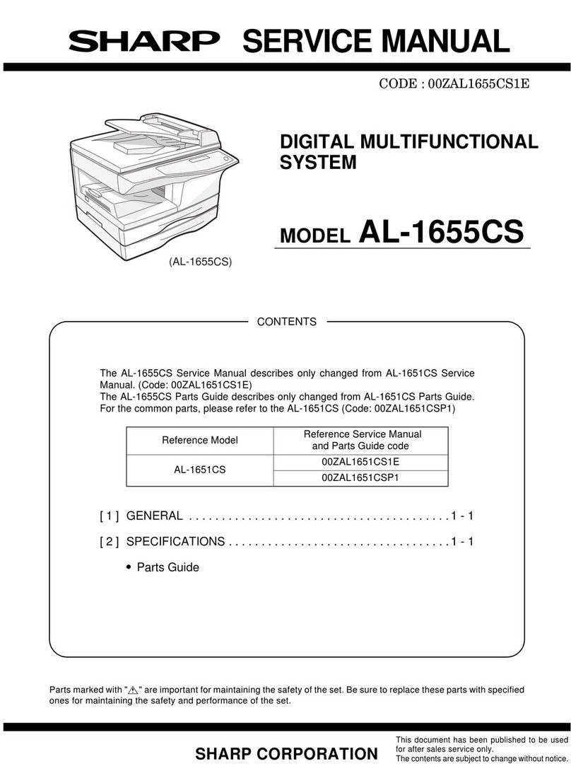 Sharp AL-1655CS User manual