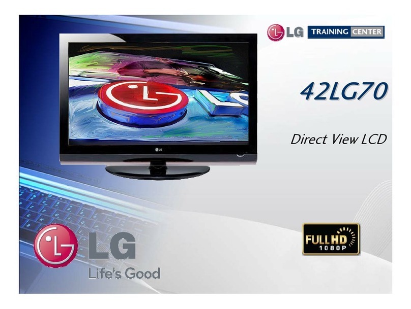 LG 42LG70 Series Training manual