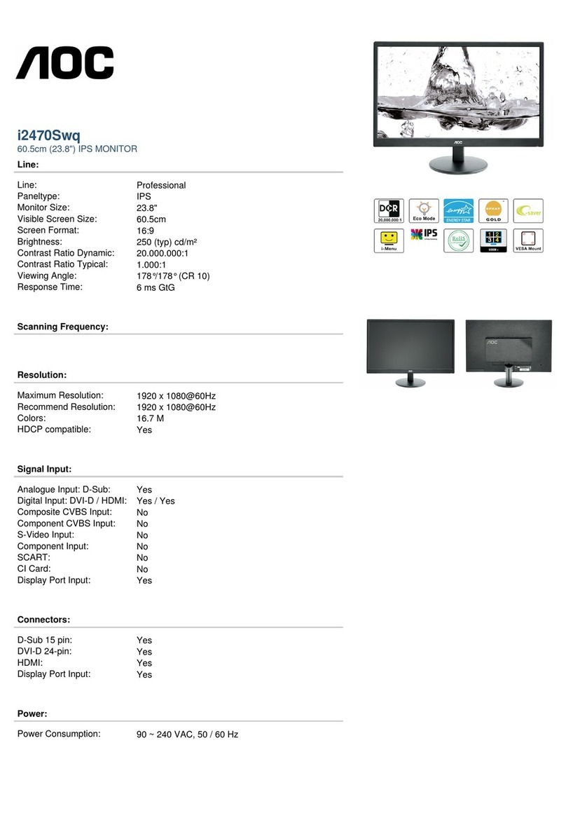 AOC i2470Swq User manual
