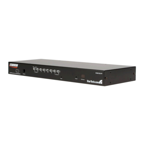 StarTech.com 8 Port StarView CAT5 UTP KVM instruction manual