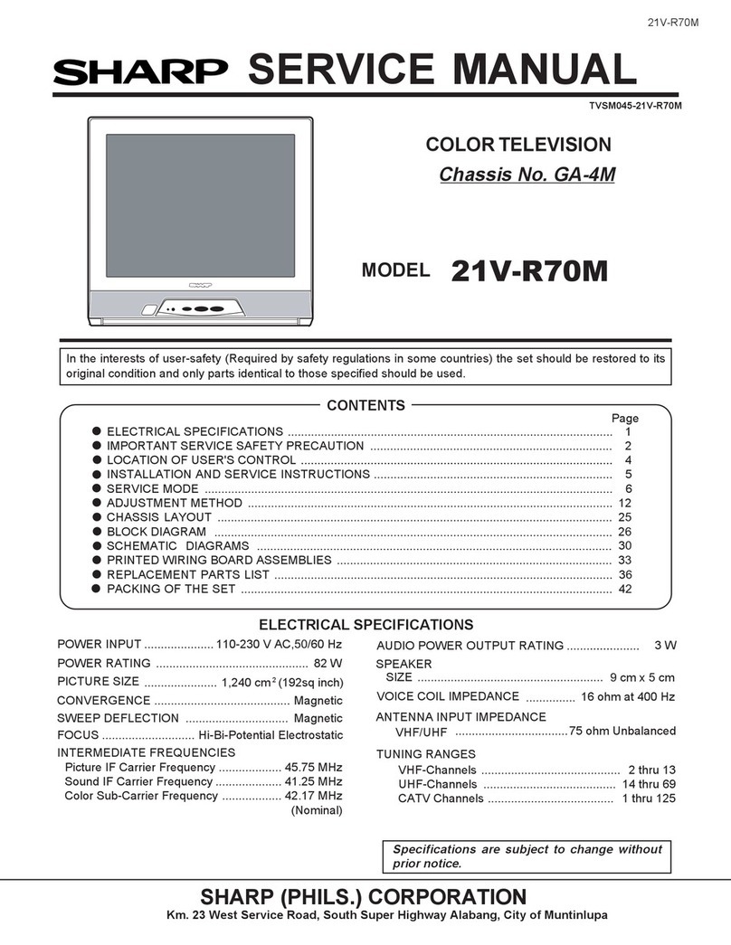 Sharp 21V-R70M User manual Sharp 21V-R70M User manual