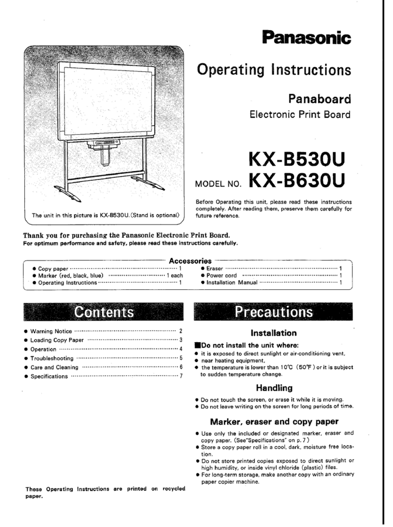 Panasonic KX-B5360U User manual Panasonic KX-B5360U User manual
