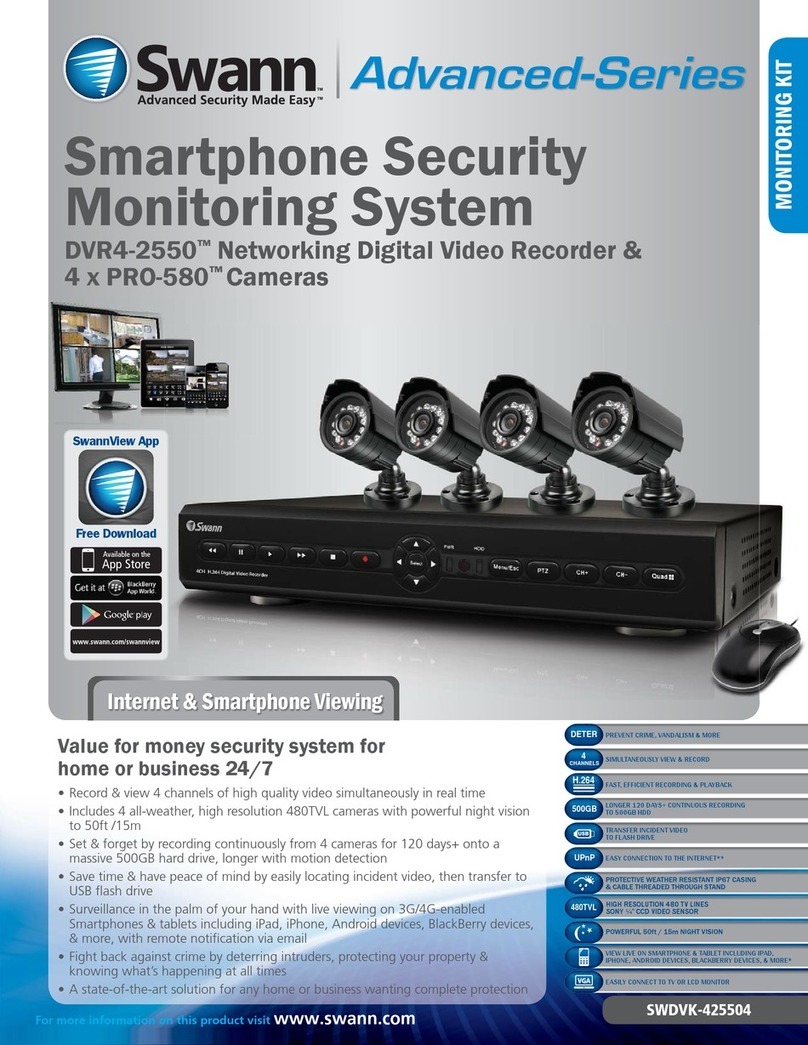 Swann DVR4-2550 Specifications