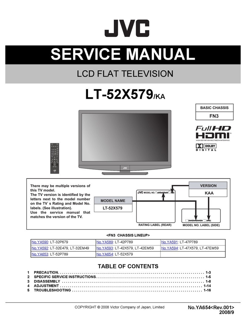 JVC LT-52X579 - 52" LCD TV User manual