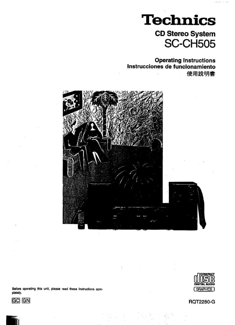 Technics SC-CH505 User manual