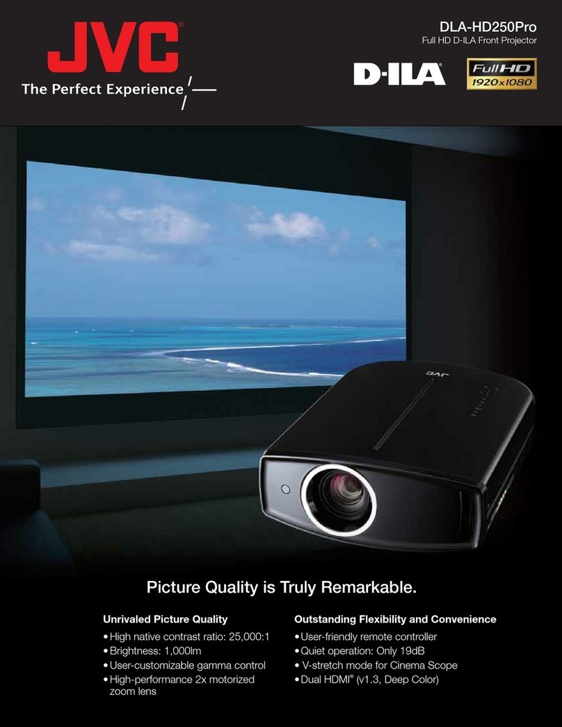 JVC DLA-HD250PRO - D-ila Home Theater Projector User manual JVC DLA-HD250PRO - D-ila Home Theater Projector User manual