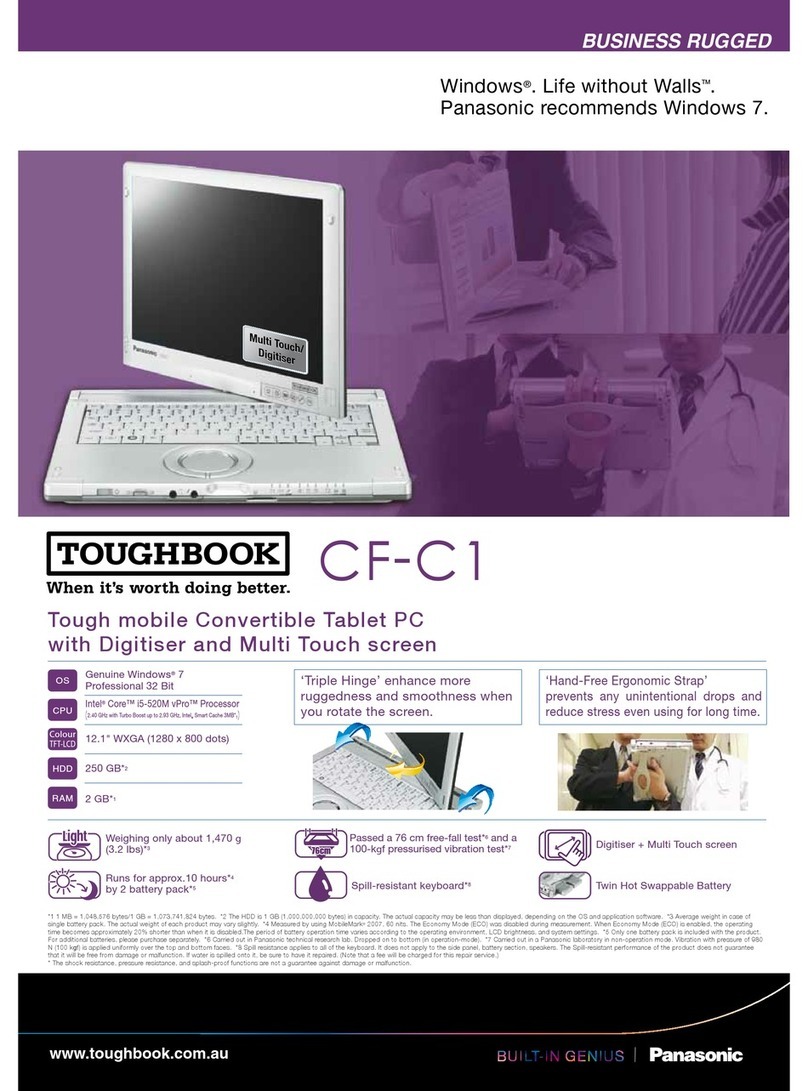 Panasonic Toughbook CF-C1 Specifications