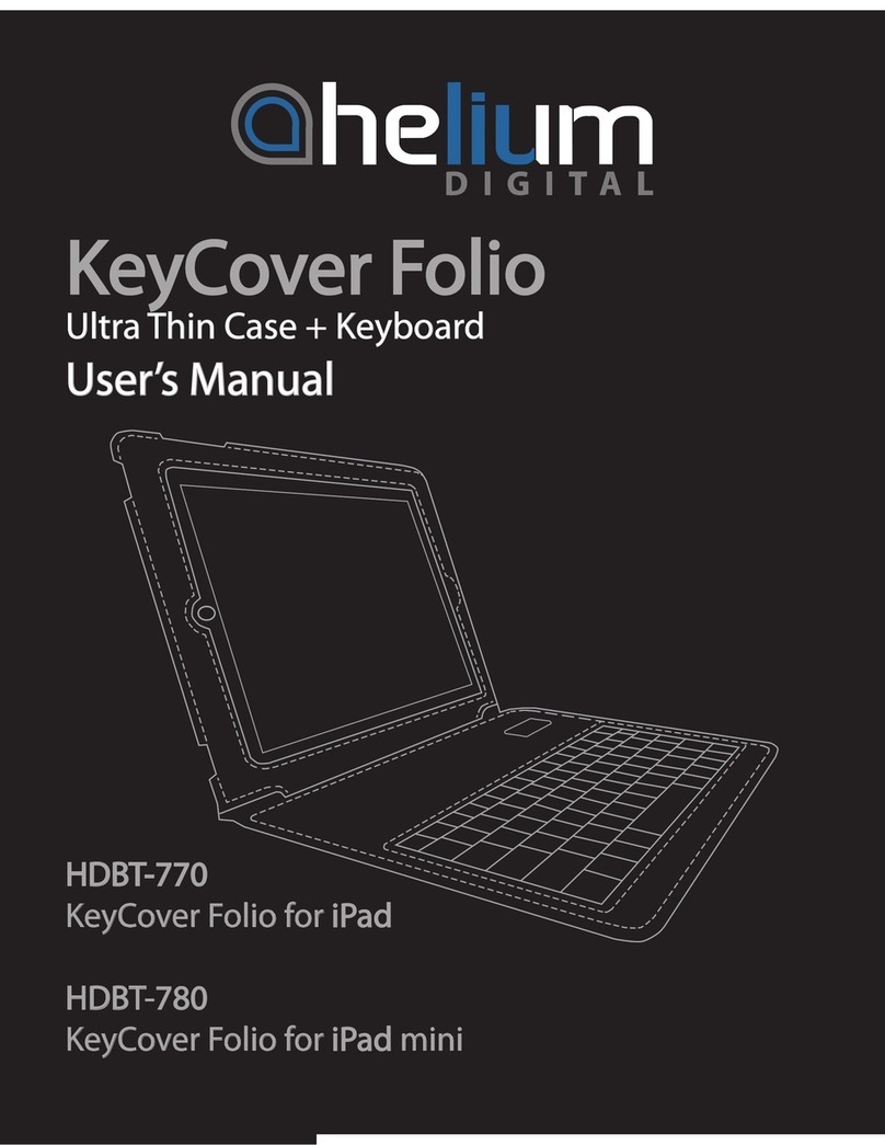 Helium Digital KeyCover Folio HDBT-770 user manual