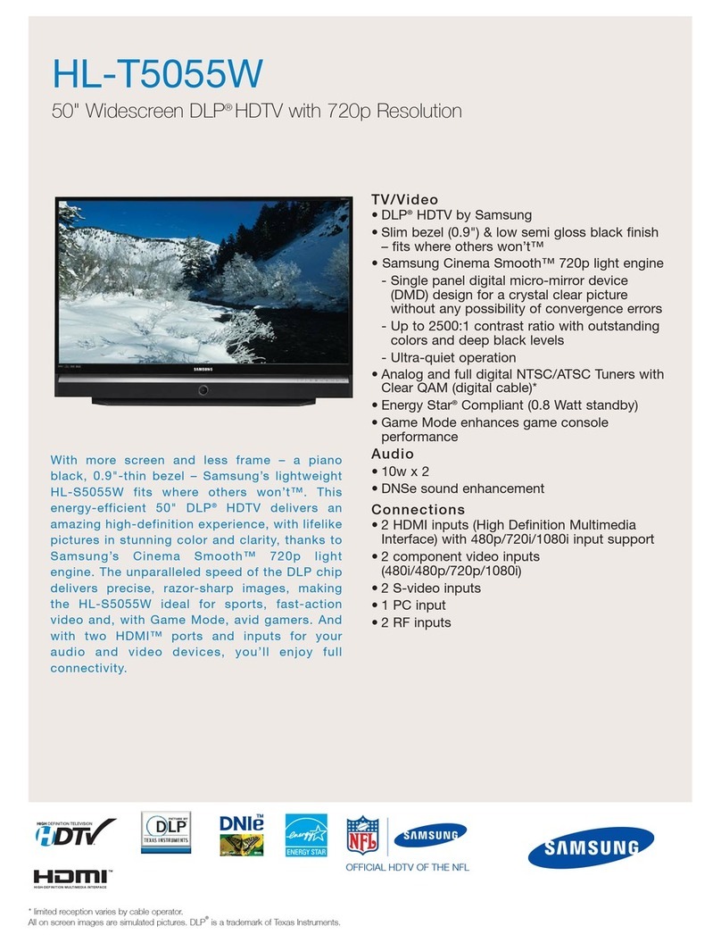 Samsung HL-T5055W User manual