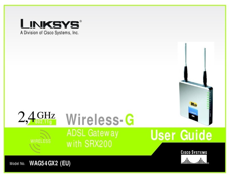 Cisco Linksys WAG54GX2 User manual