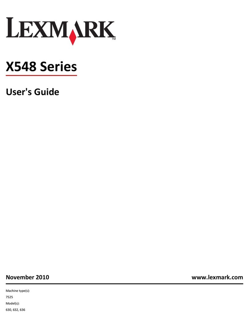Lexmark X548 Series User manual