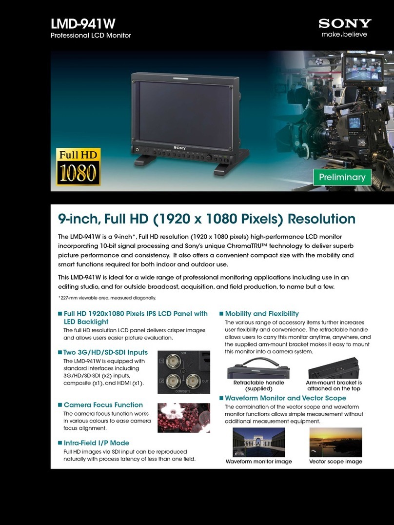 Sony LMD-941W User manual Sony LMD-941W User manual