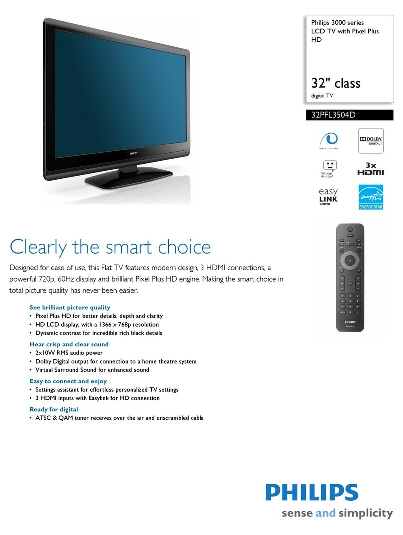 Philips 32PFL3504D User manual