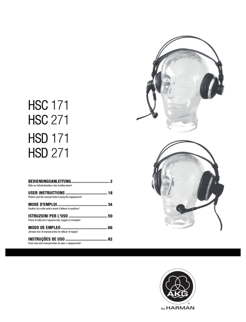 AKG HSC 271 User instructions