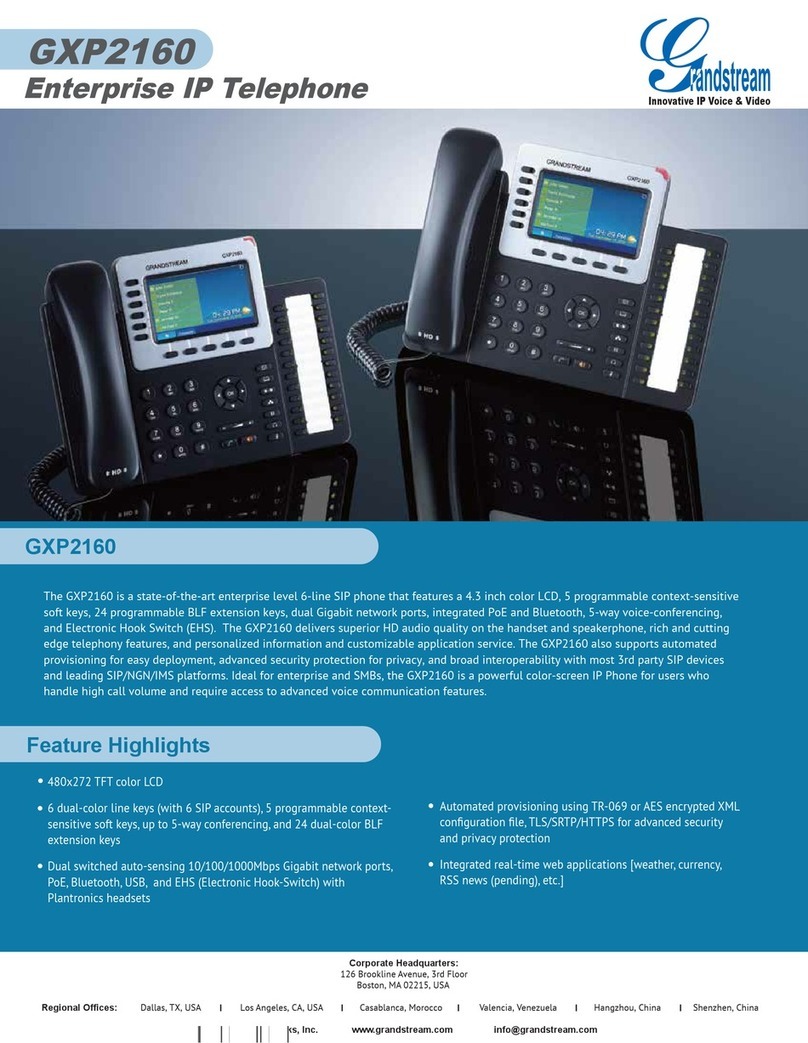 Grandstream Networks GXP2160 User manual