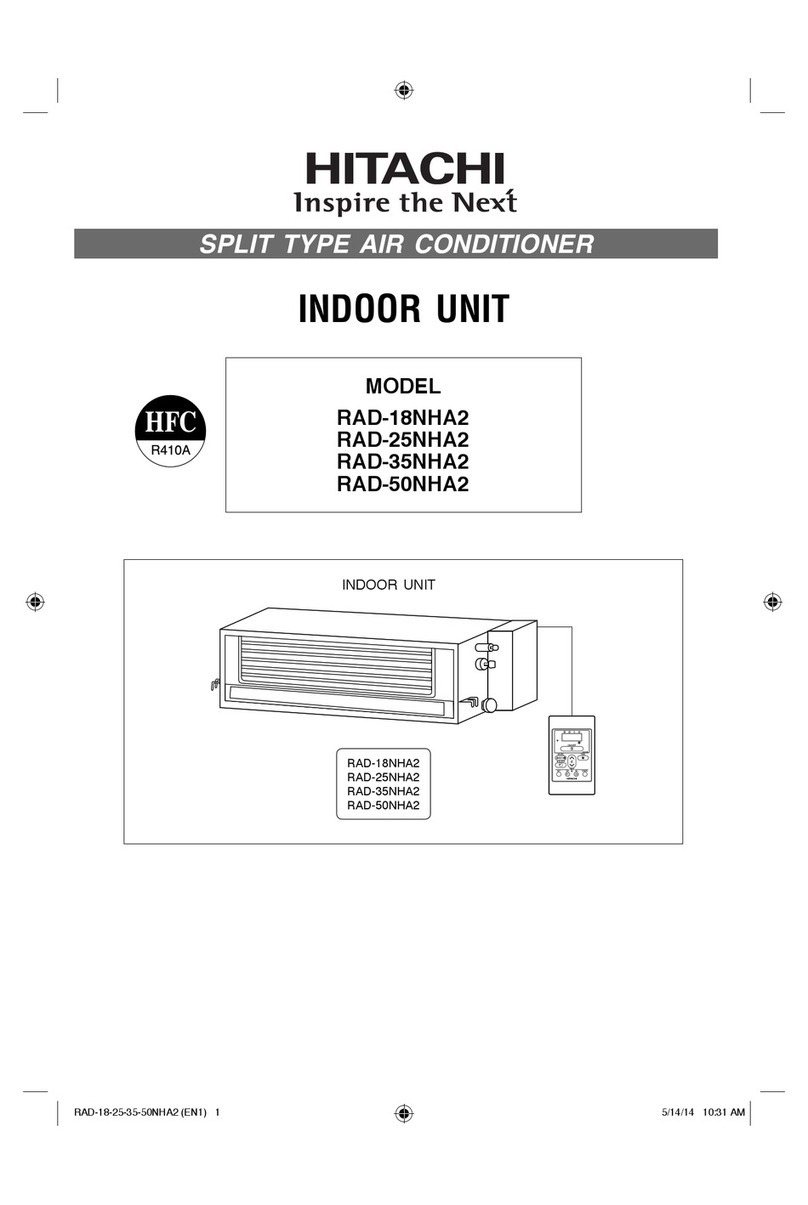 Hitachi RAD-18NHA2 User manual