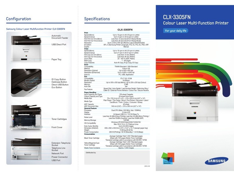 Samsung CLX-3305FN User manual