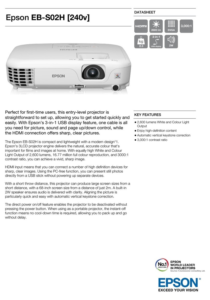 Epson EB-S02H User manual