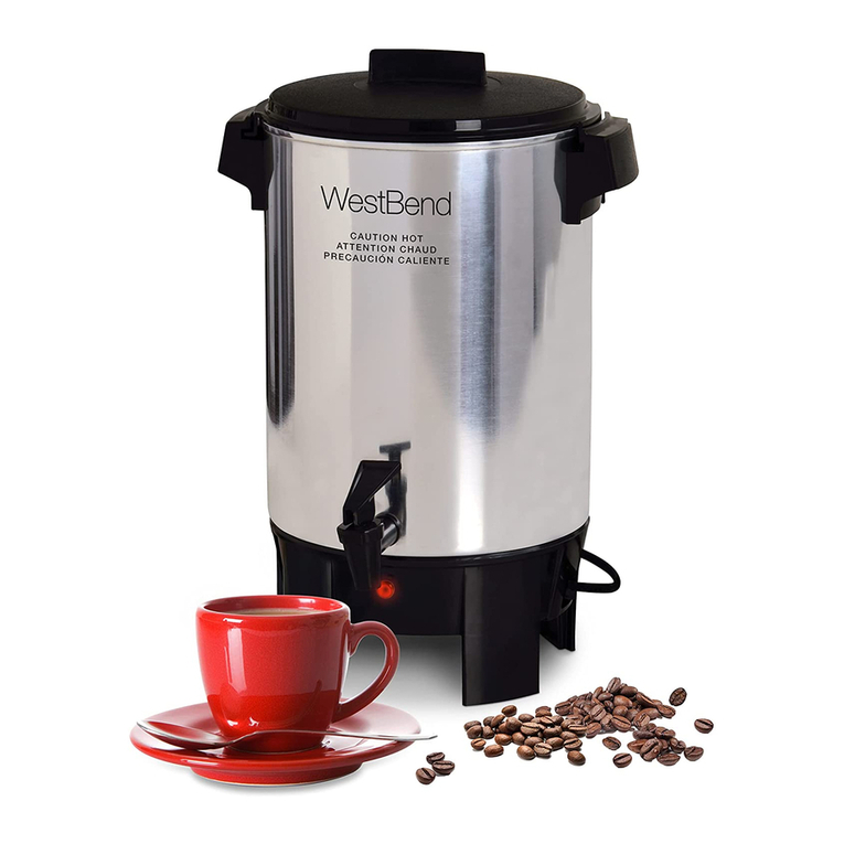 West Bend LARGE CAPACITY COFFEEMAKERS instruction manual
