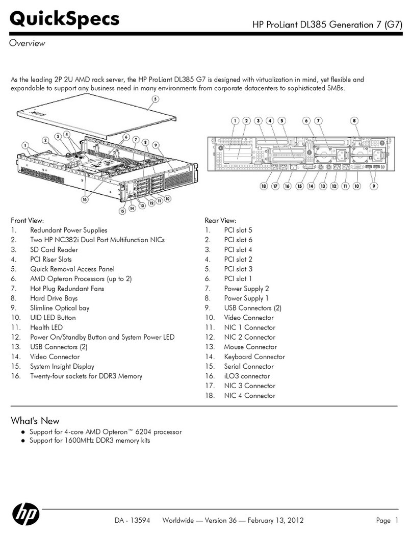 HP DL385 - ProLiant - G5 User instructions
