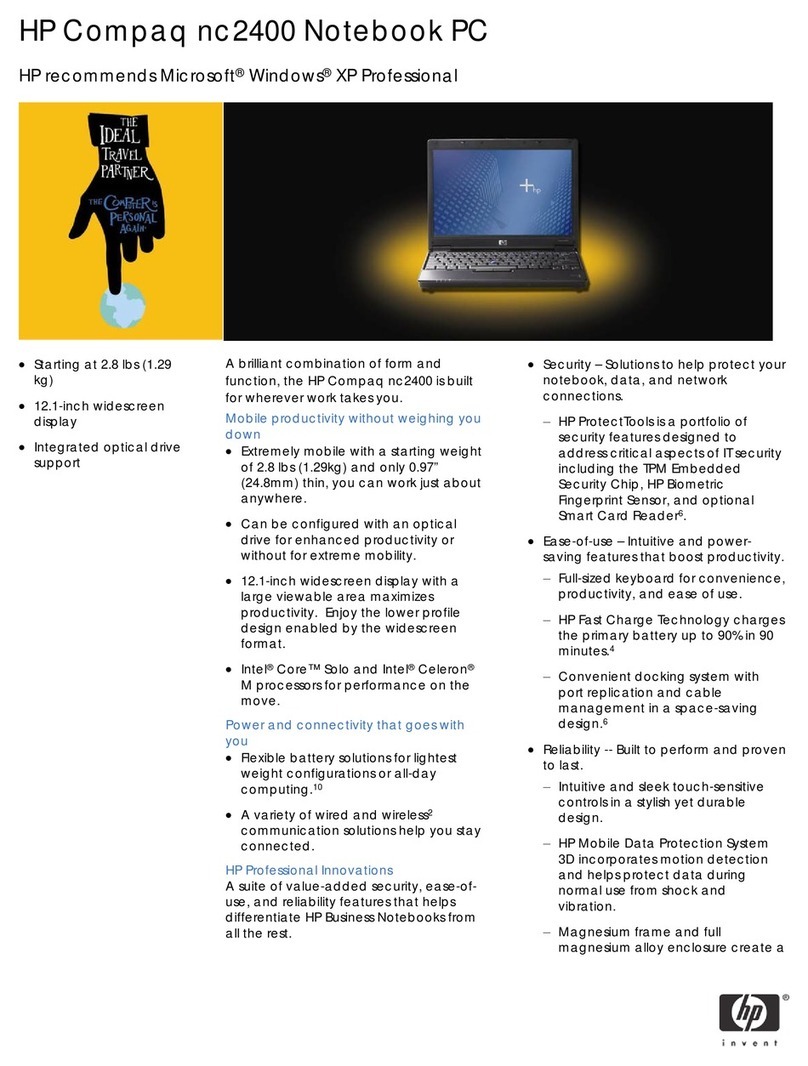 HP Compaq nc2400 User manual