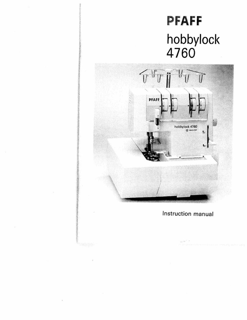 Pfaff hobbylock 4760 User manual Pfaff hobbylock 4760 User manual