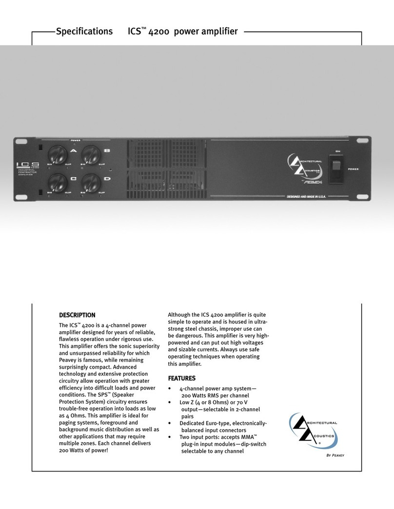 Peavey ICS 4200 Specifications