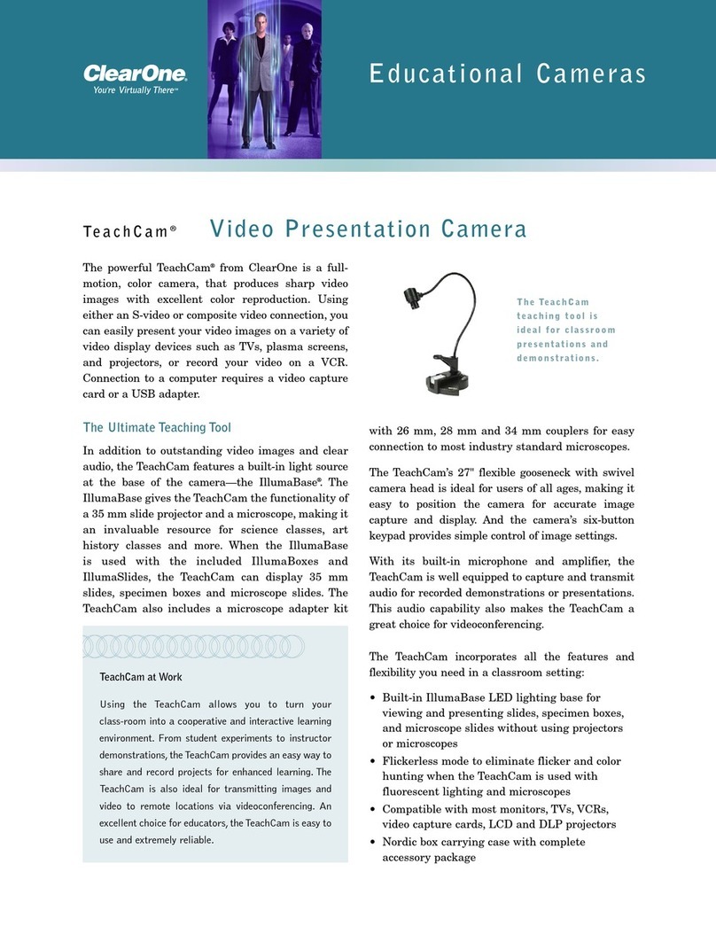 Clear One TeachCam User manual