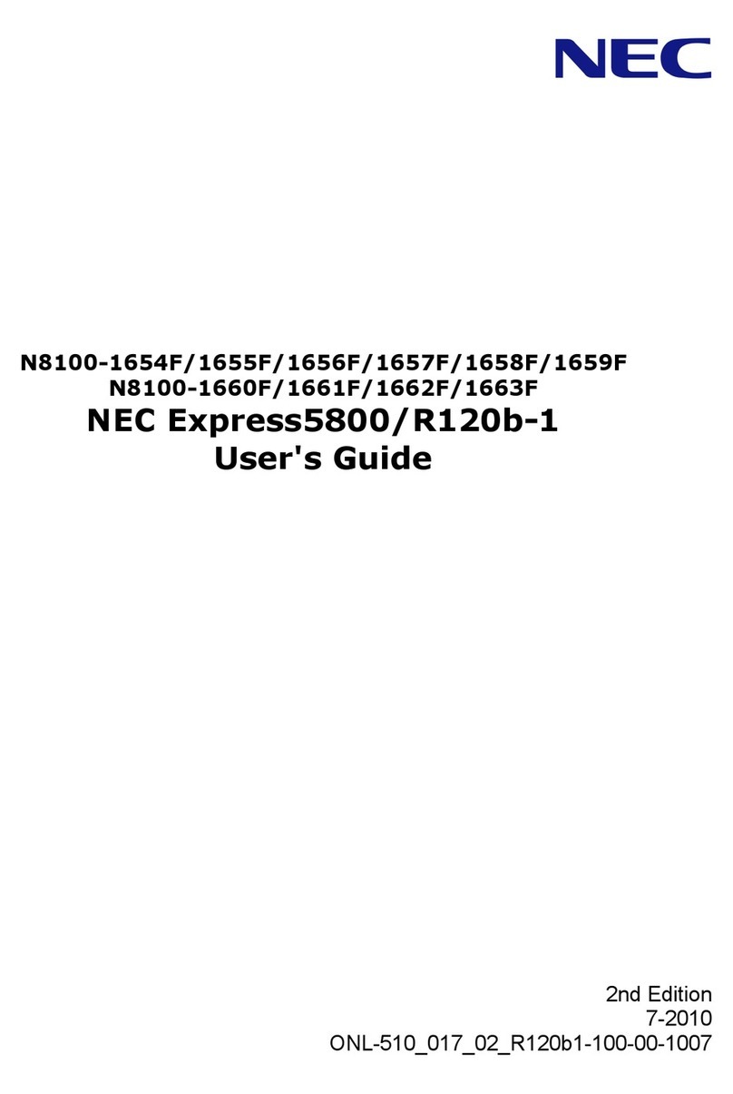 NEC Express5800/R120b-1 User manual