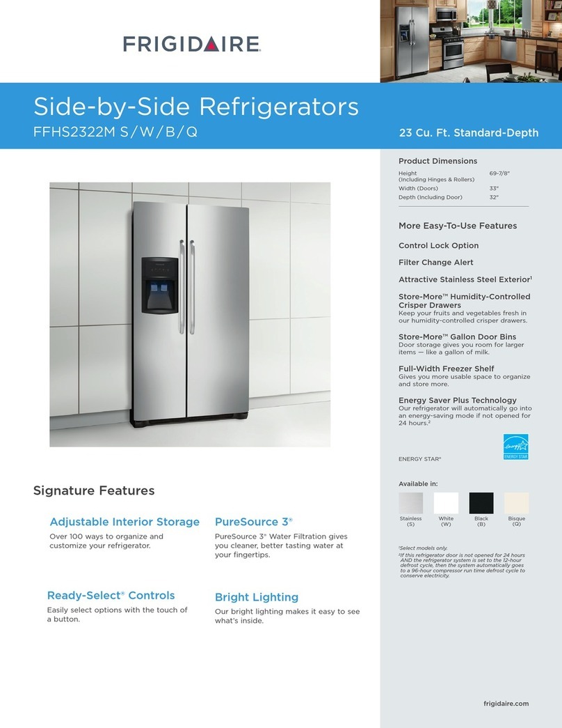 Frigidaire FFHS2322M S User manual Frigidaire FFHS2322M S User manual
