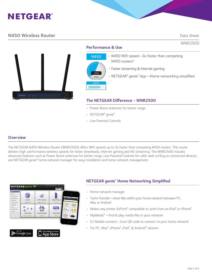 NETGEAR WNR2500 User manual NETGEAR WNR2500 User manual