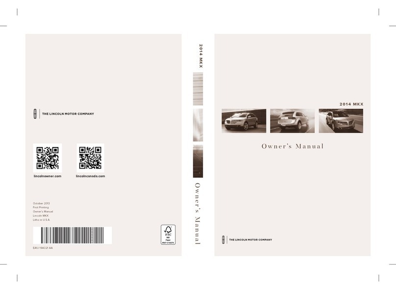 Lincoln MKX 2014 User manual
