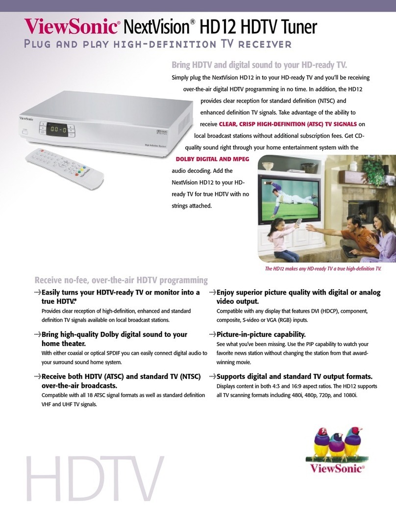 ViewSonic NextVision HD-12 Specifications