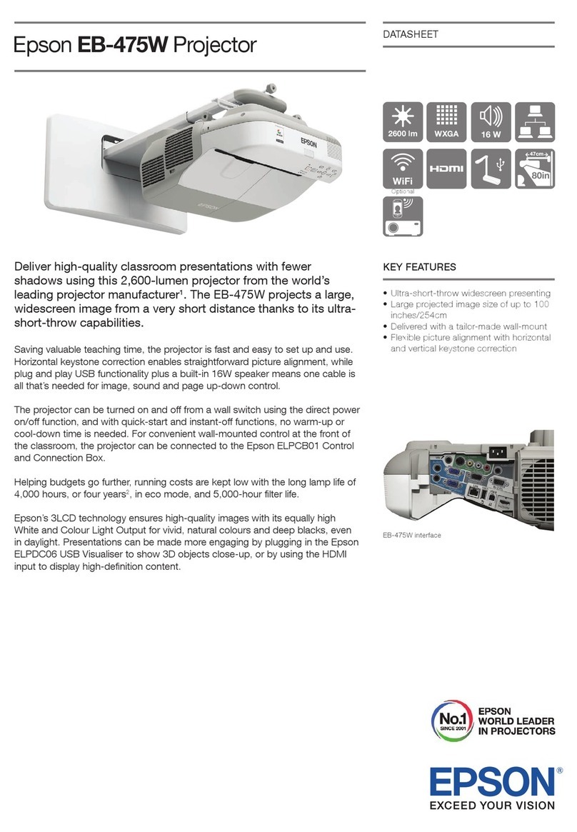 Epson EB-475W User manual