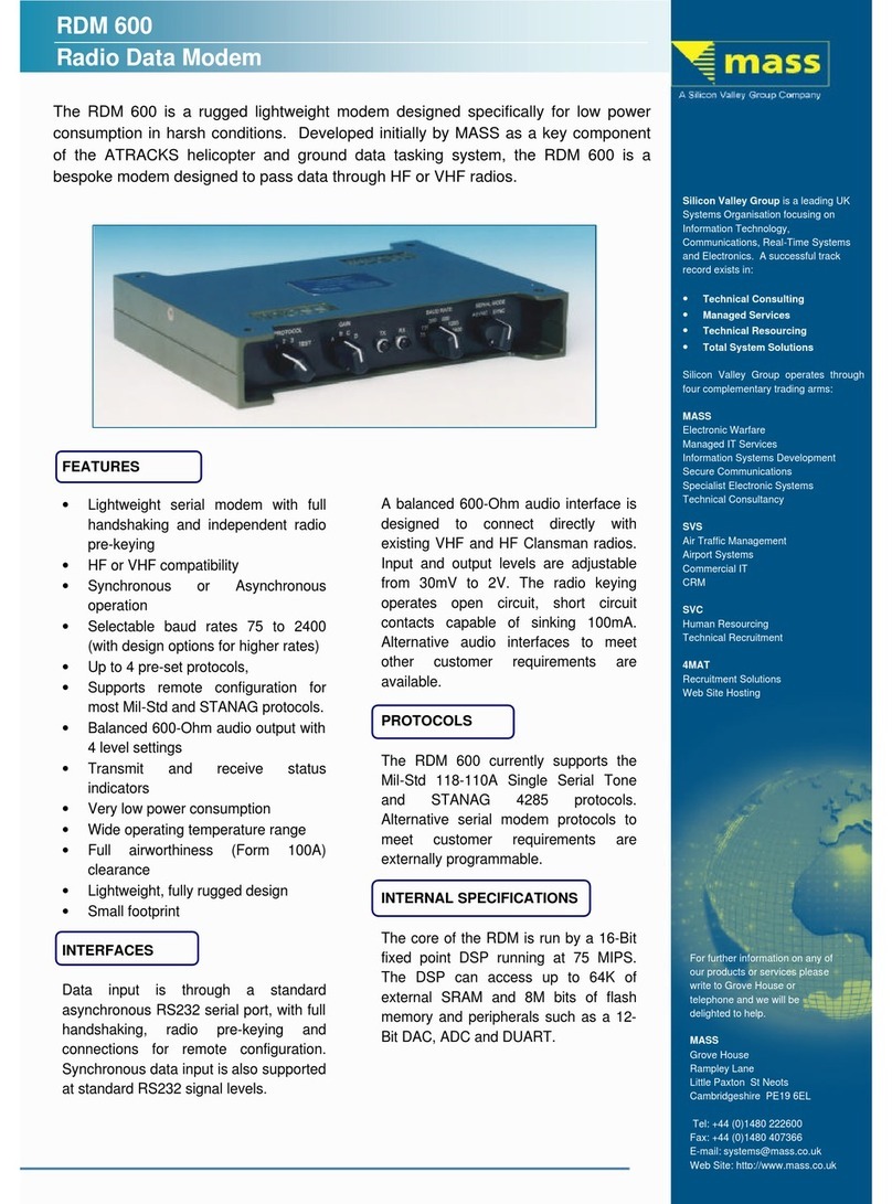 Mass RDM 600 Manual