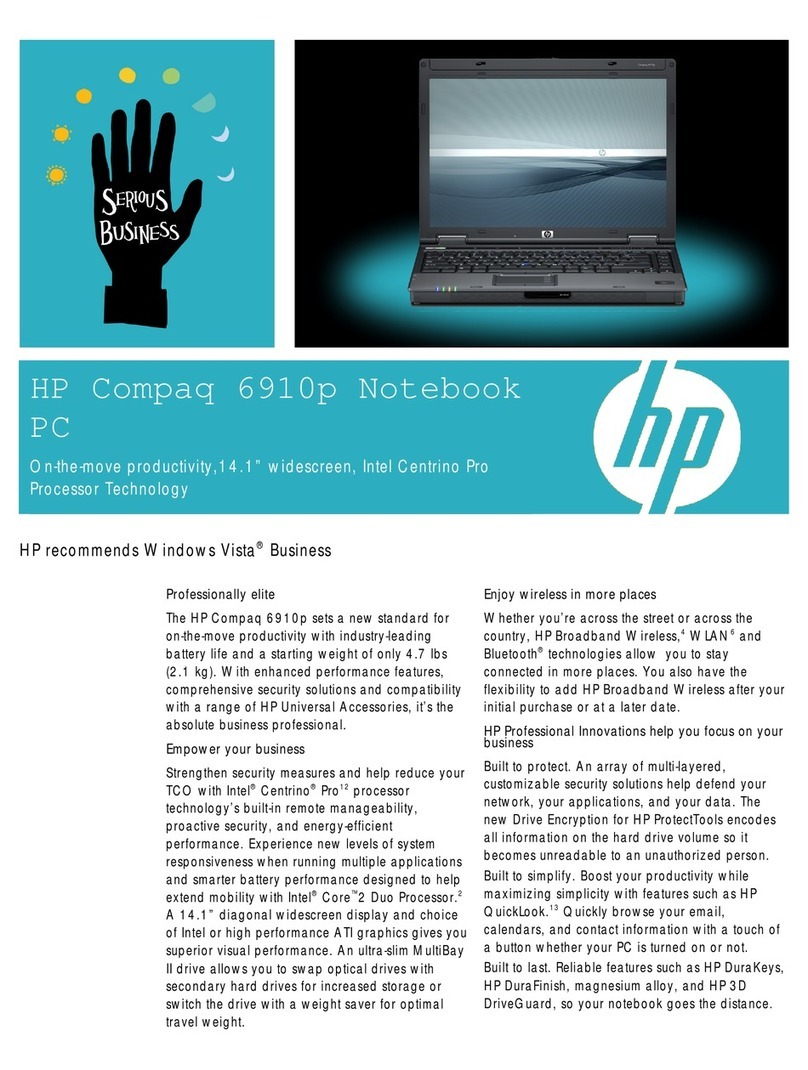HP Compaq 6910p User manual HP Compaq 6910p User manual