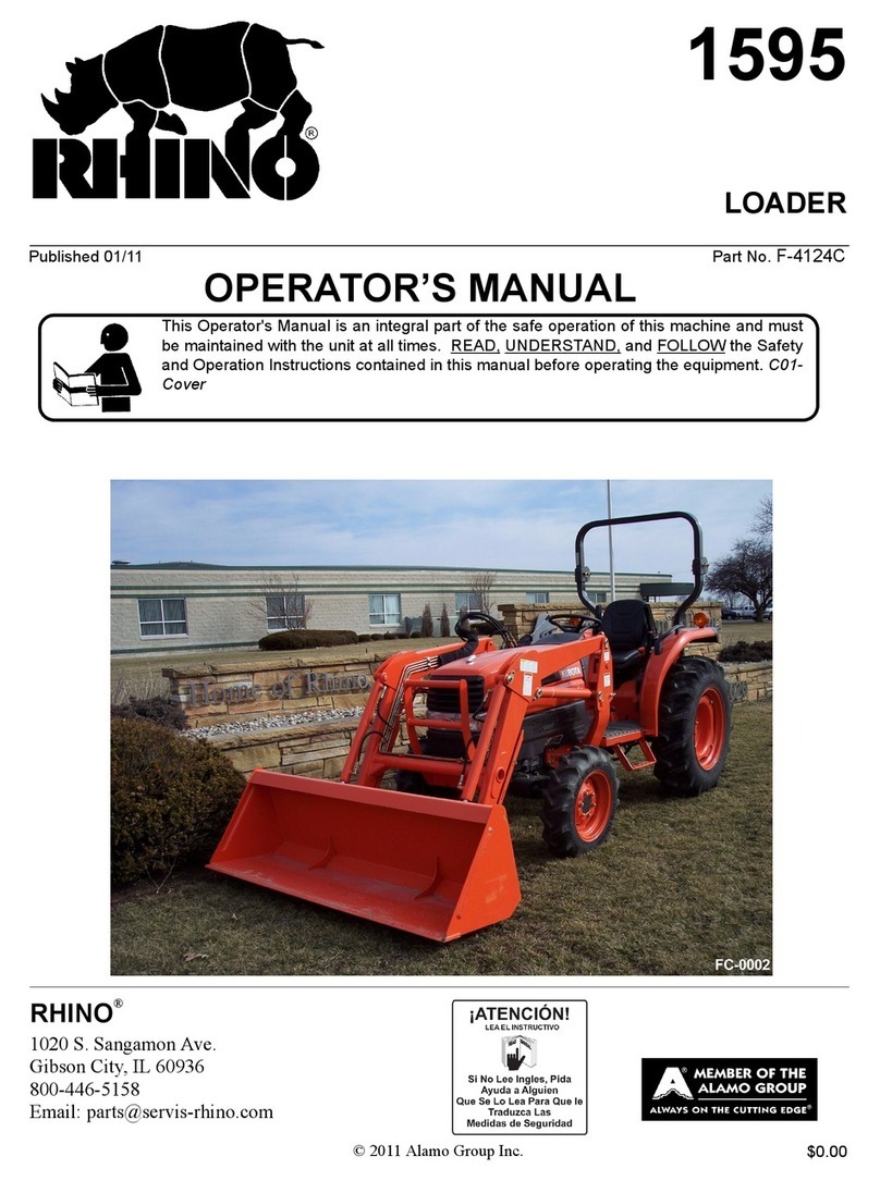 RHINO 1595 Operator's manual