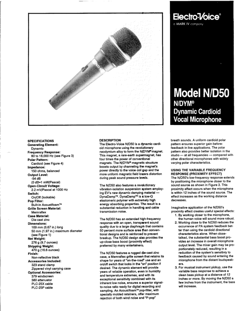 Electro-Voice N50 Specfications