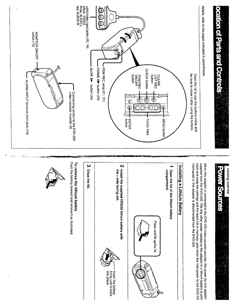Sony PGV-220 Operation manual