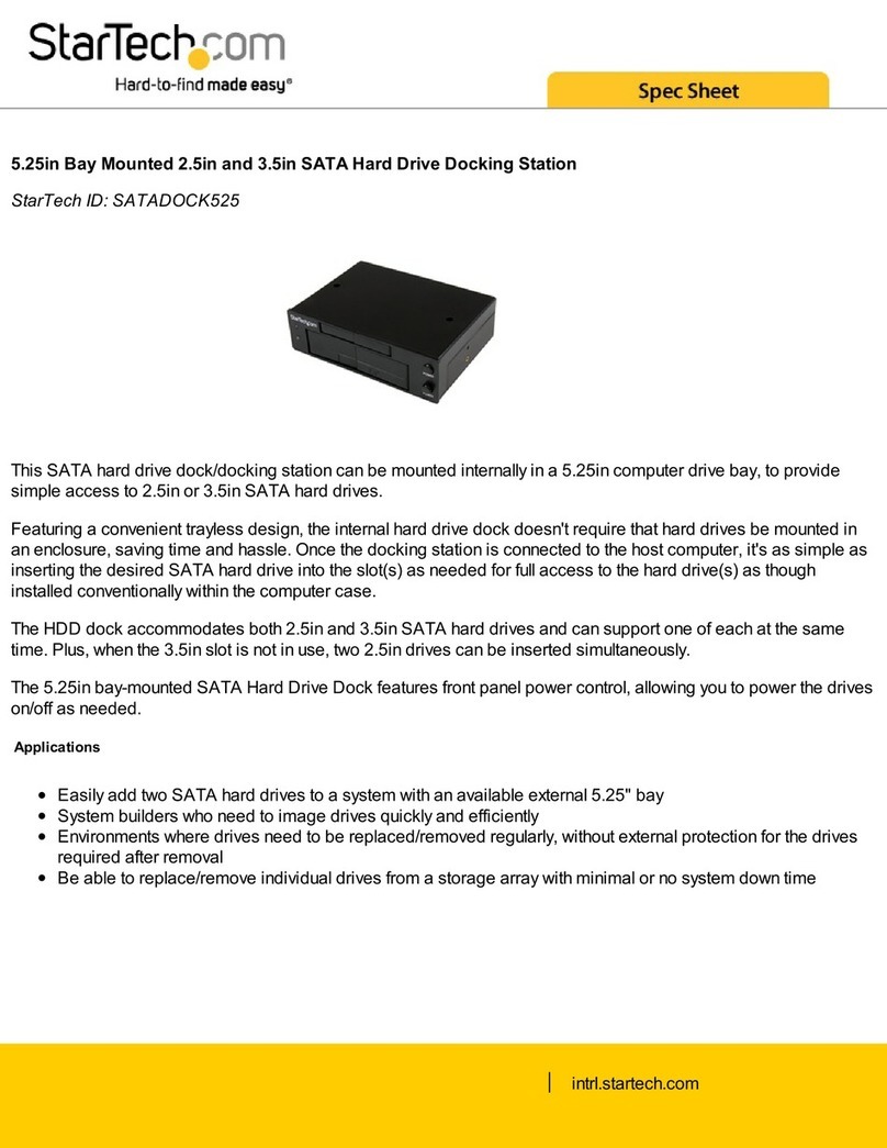 StarTech.com SATADOCK525 System manual