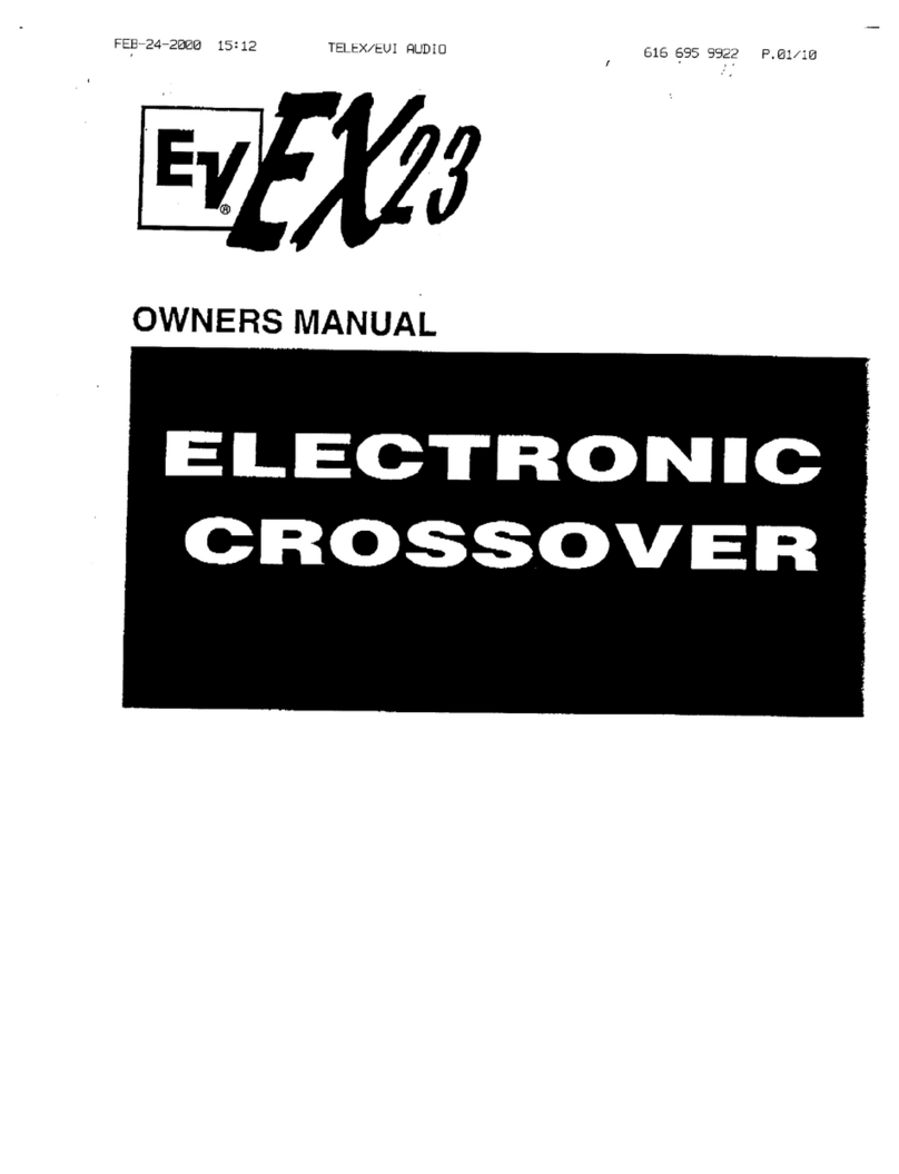 Electro-Voice EX23 owner's manual