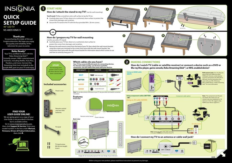 Insignia NS-40D510NA15 User manual