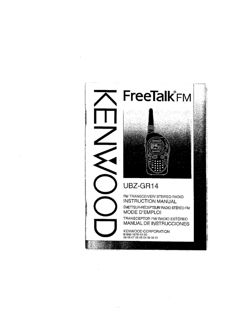 Kenwood FreeTalk UBZ-GR14 instruction manual Kenwood FreeTalk UBZ-GR14 instruction manual