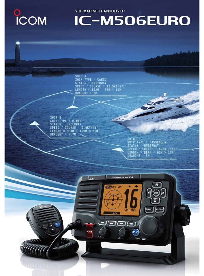 Icom IC-M506EURO User manual