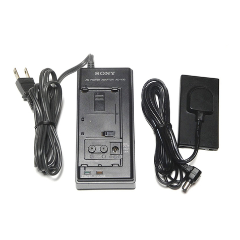Sony AC-V30 operating instructions