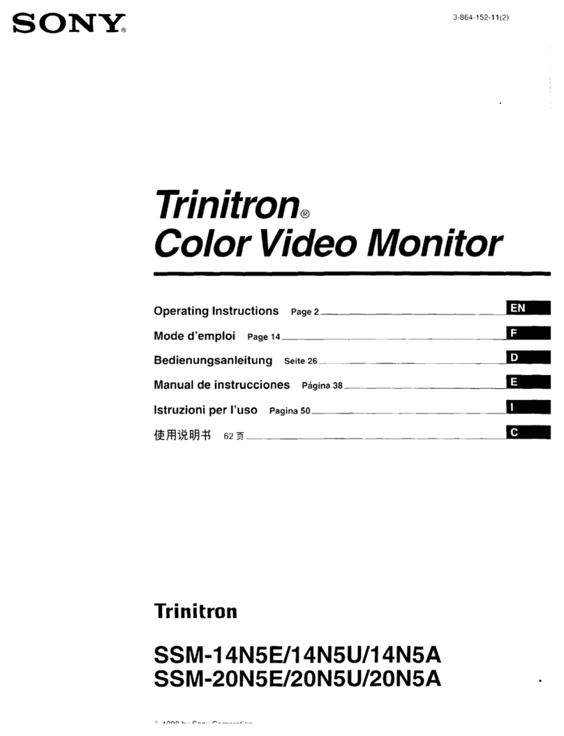 Sony Trinitron SSM-14N5E User manual