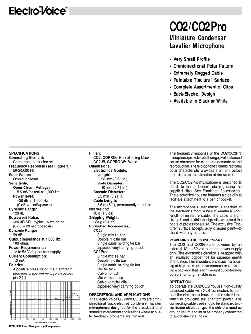 Electro-Voice CO2 Specifications